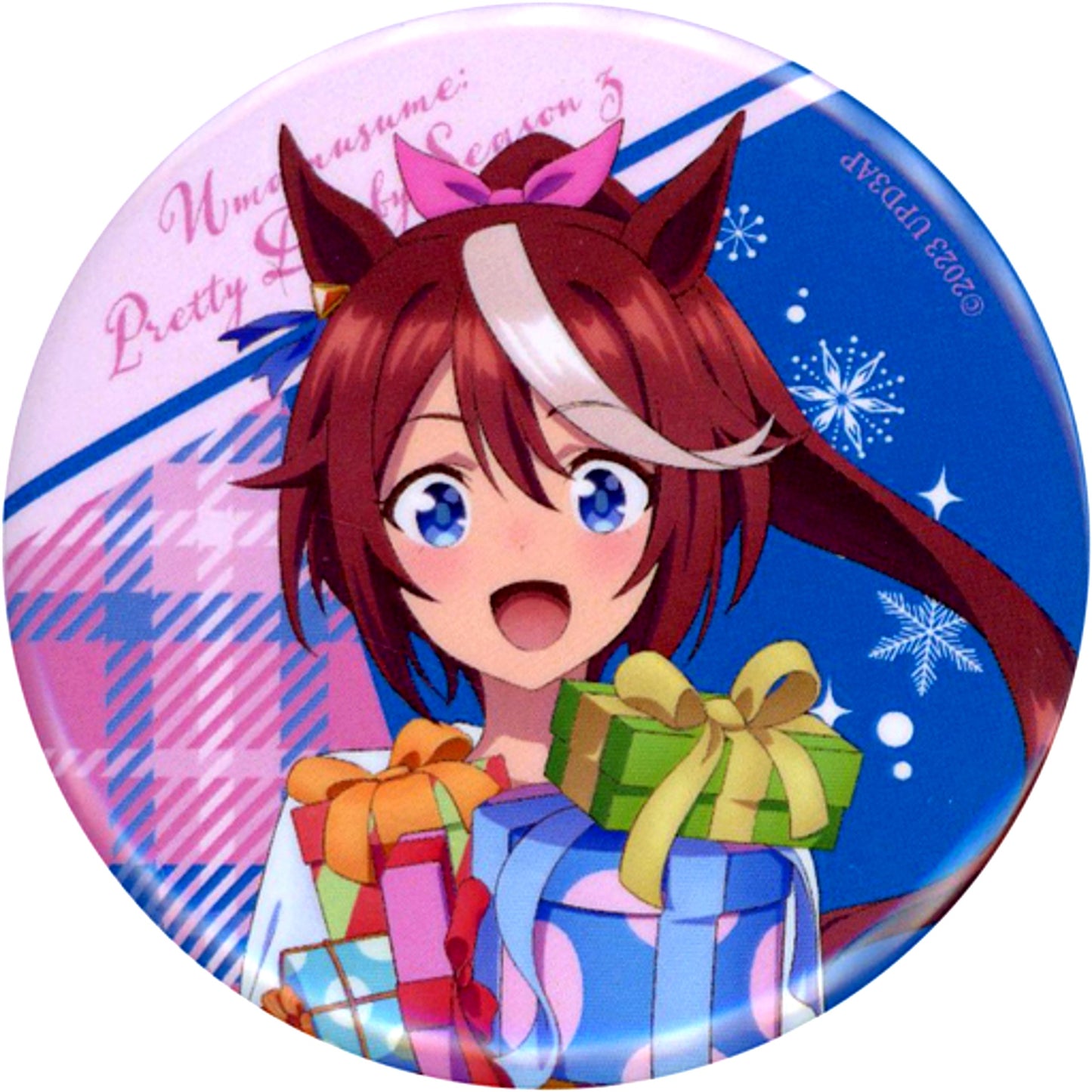 Tokai Teio Uma Musume Pretty Derby Season 3 Trading Button Christmas gift Ver. POP UP SHOP in Marui [USED]