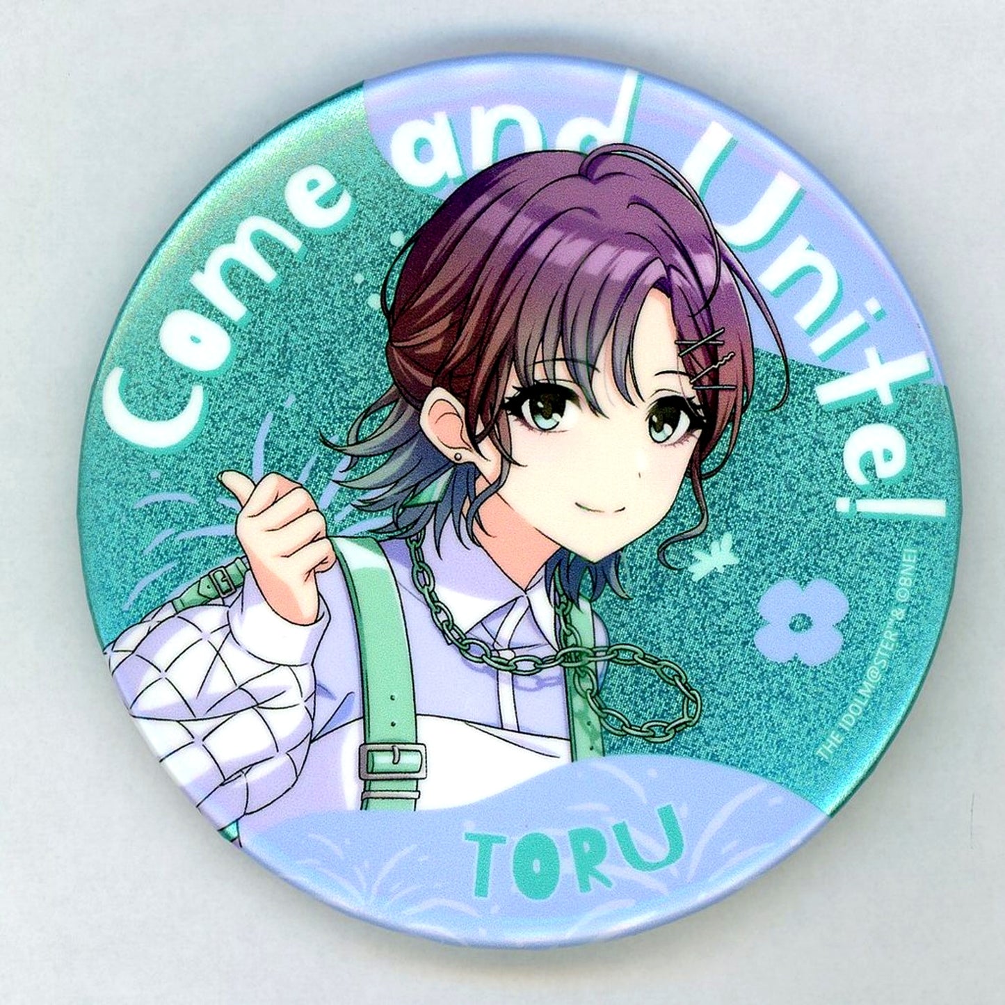 Toru Asakura Official 75mm Glitter Tin Badge The Idolmaster Shiny Colors 6thLIVE TOUR [USED]