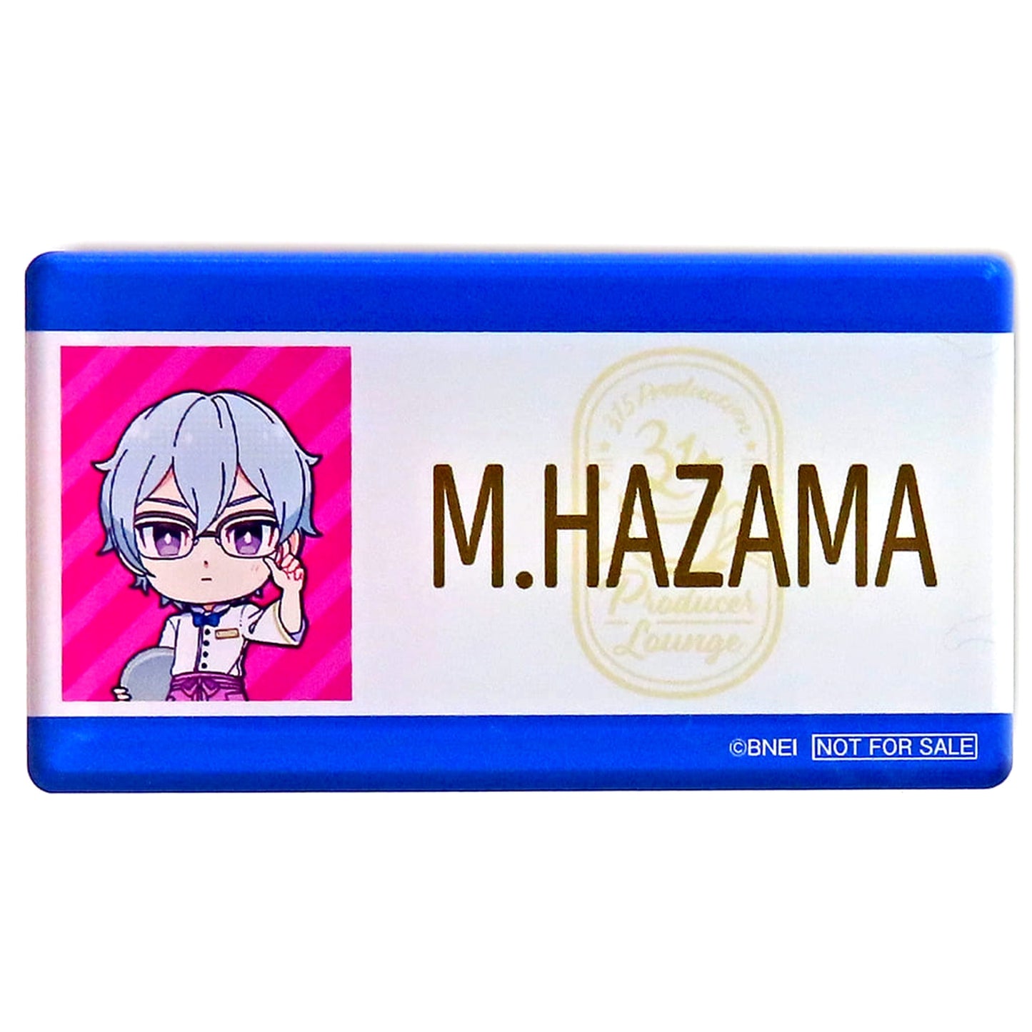 Michio Hazama THE IDOLM@STER SideM Acrylic Name Badge D Group 315 Production Producer Lounge Limited Food Menu Ordering Benefits [USED]