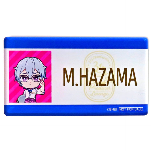 Michio Hazama THE IDOLM@STER SideM Acrylic Name Badge D Group 315 Production Producer Lounge Limited Food Menu Ordering Benefits [USED]