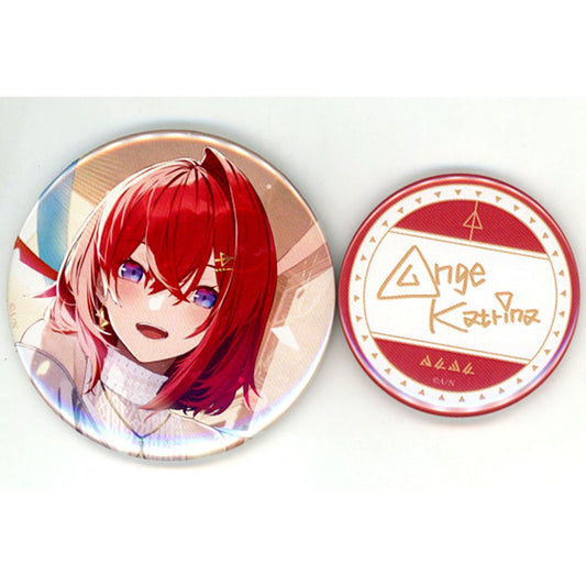 Set of 2 Ange Katrina Virtual YouTuber Nijisanji Button Birthday 2023 [USED]