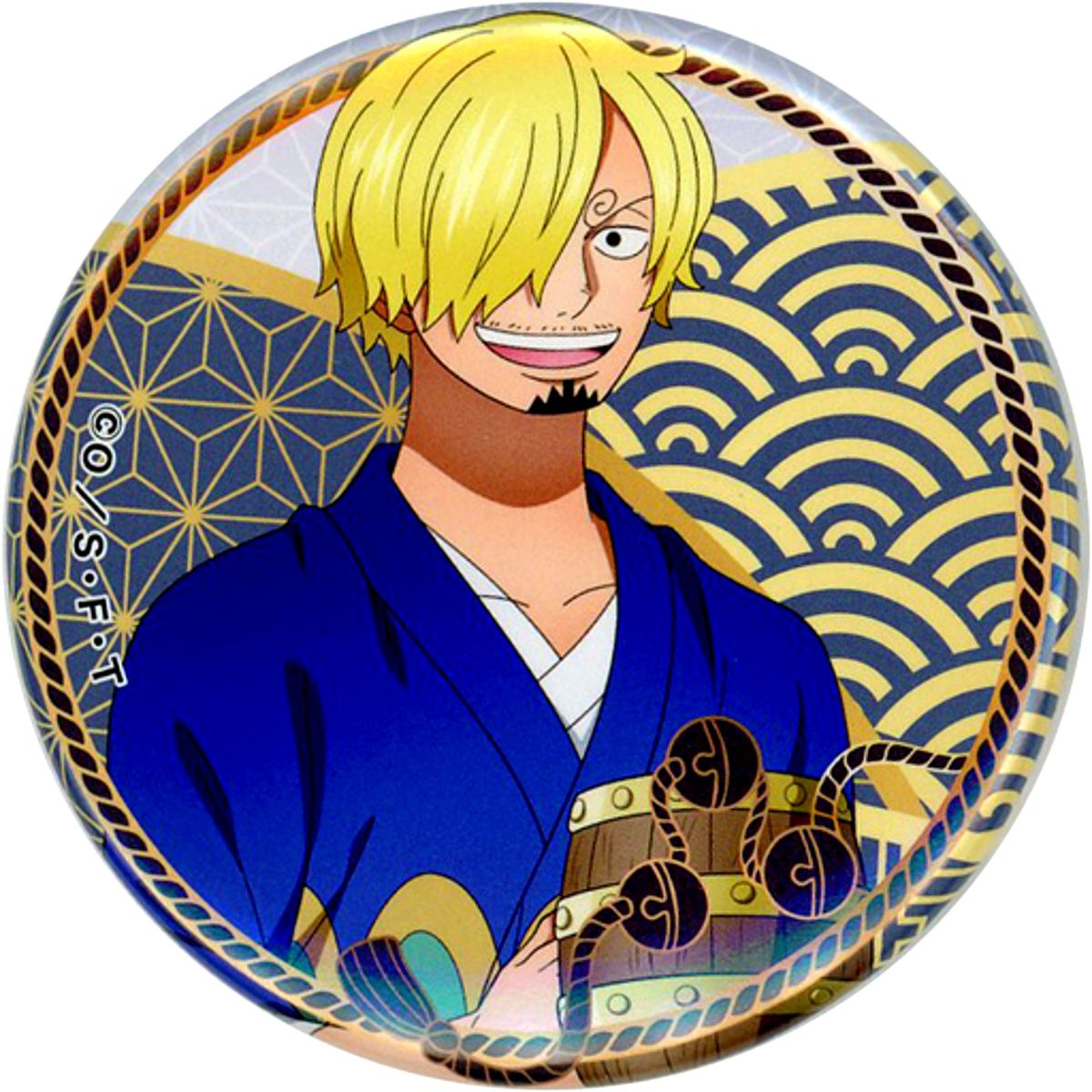 Sanji One Piece Chara Badge Collection Button Jump Festa 2024 [USED]