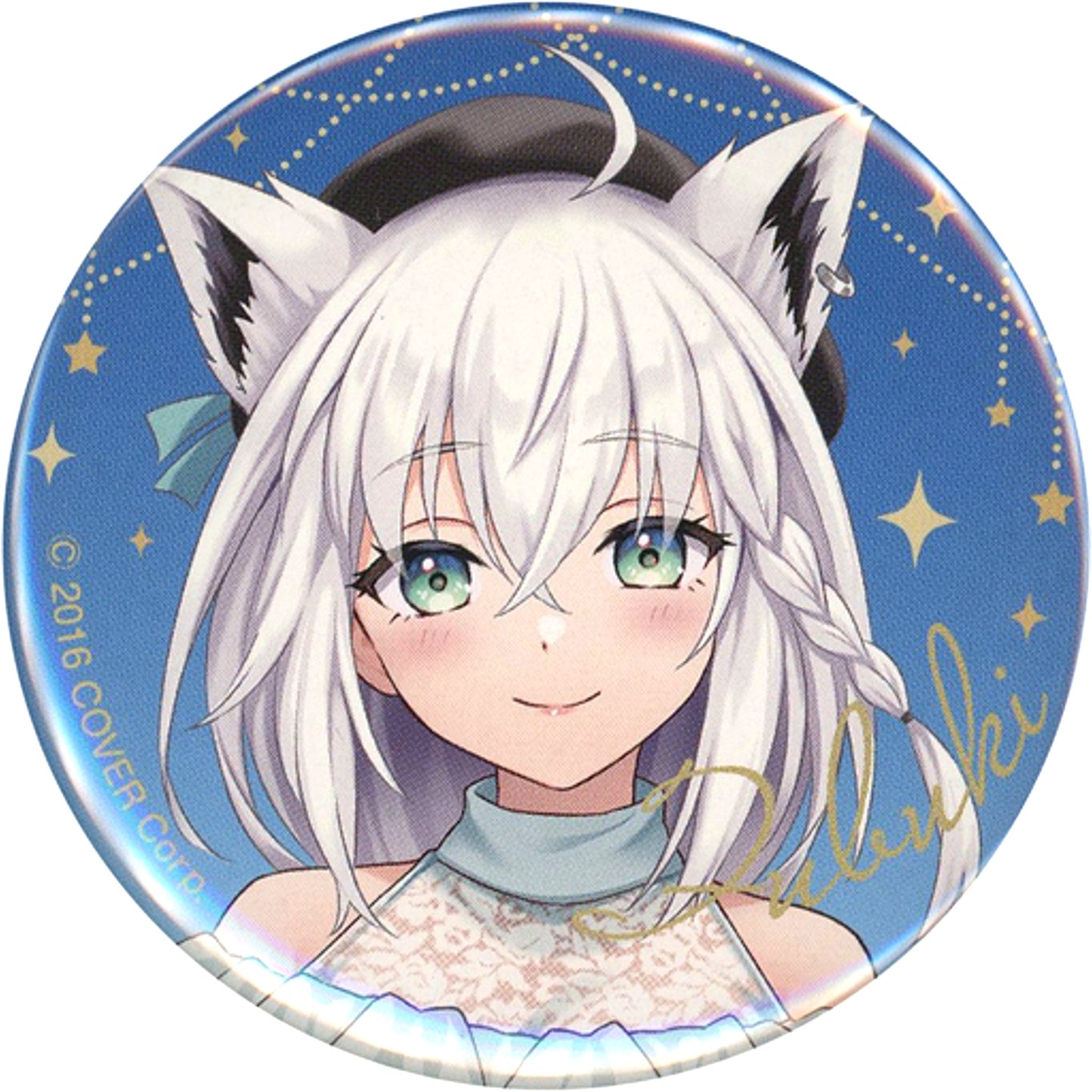Shirakami Fubuki Date Outfit hololive x Lawson Button [USED]