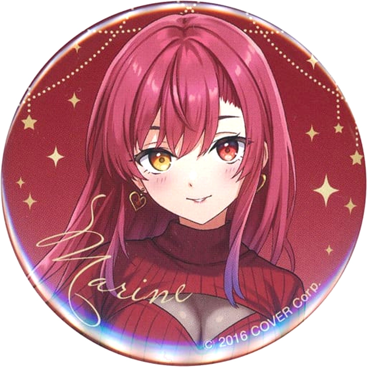 Virtual YouTuber hololive Houshou Marine Lawson Date Outfit Button hololive x Lawson [USED]