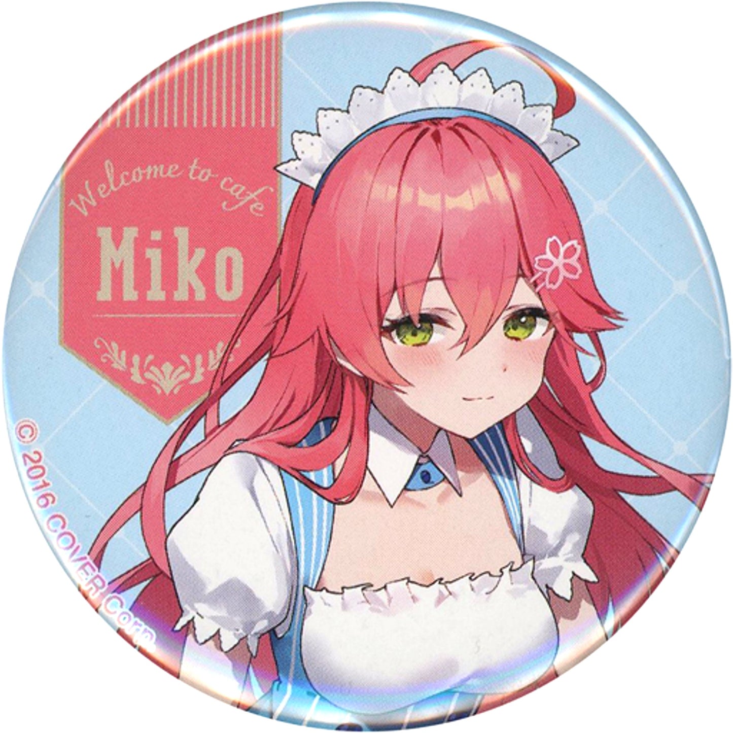 Sakura Miko Hololive Lawson Maid Outfit Button Hololive x Lawson Collabo [USED]