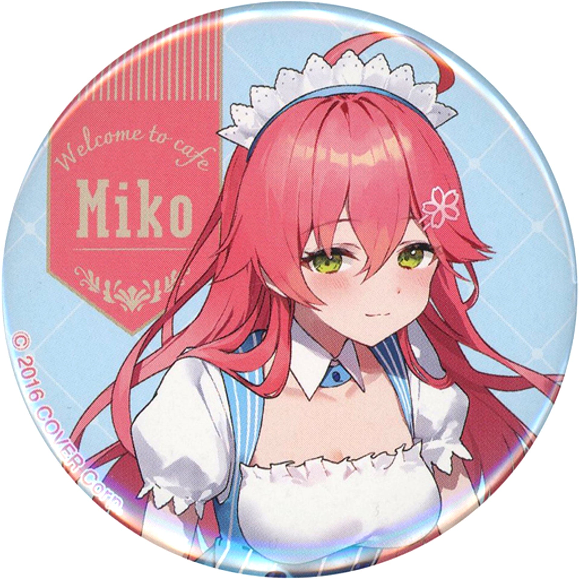 Sakura Miko Hololive Lawson Maid Outfit Button Hololive x Lawson Collabo [USED]