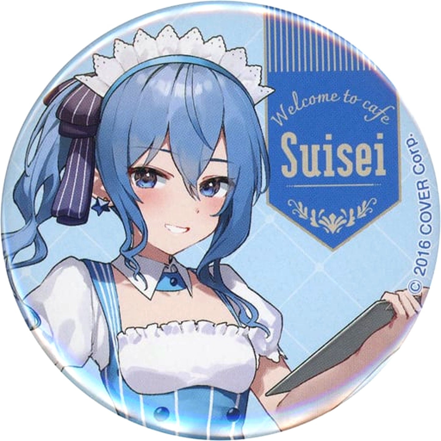Hoshimachi Suisei Hololive Lawson Maid Outfit Button Hololive x Lawson Collabo [USED]