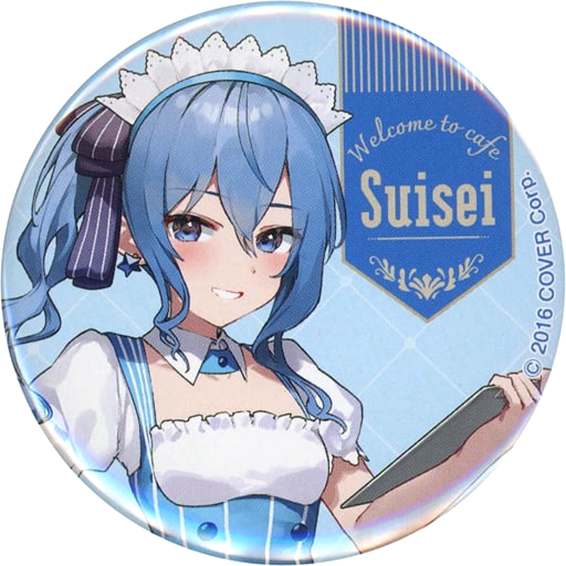 Hoshimachi Suisei Hololive Lawson Maid Outfit Button Hololive x Lawson Collabo [USED]