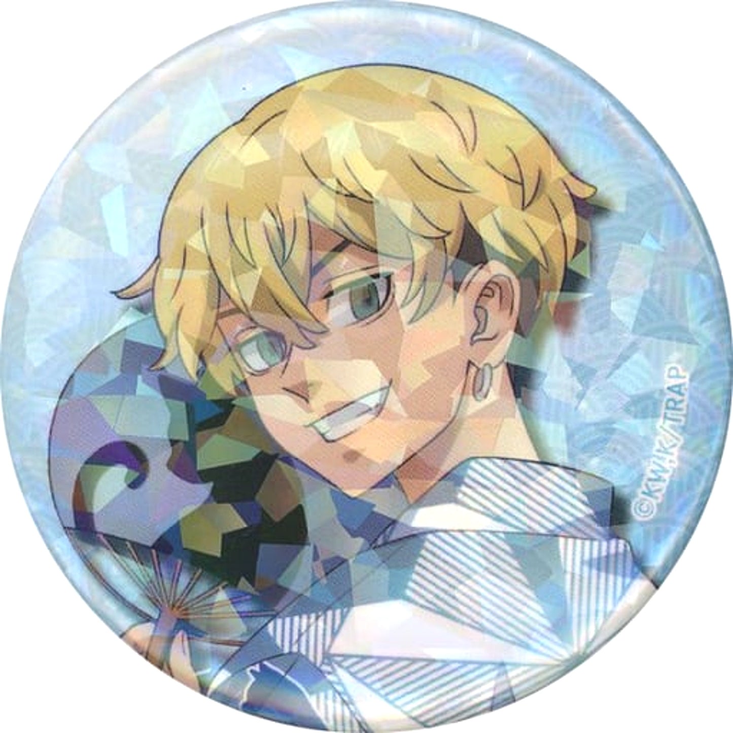 Tokyo Revengers Chifuyu Matsuno Trading Hologram Can Badge Hana Matsuri Buttons [USED]