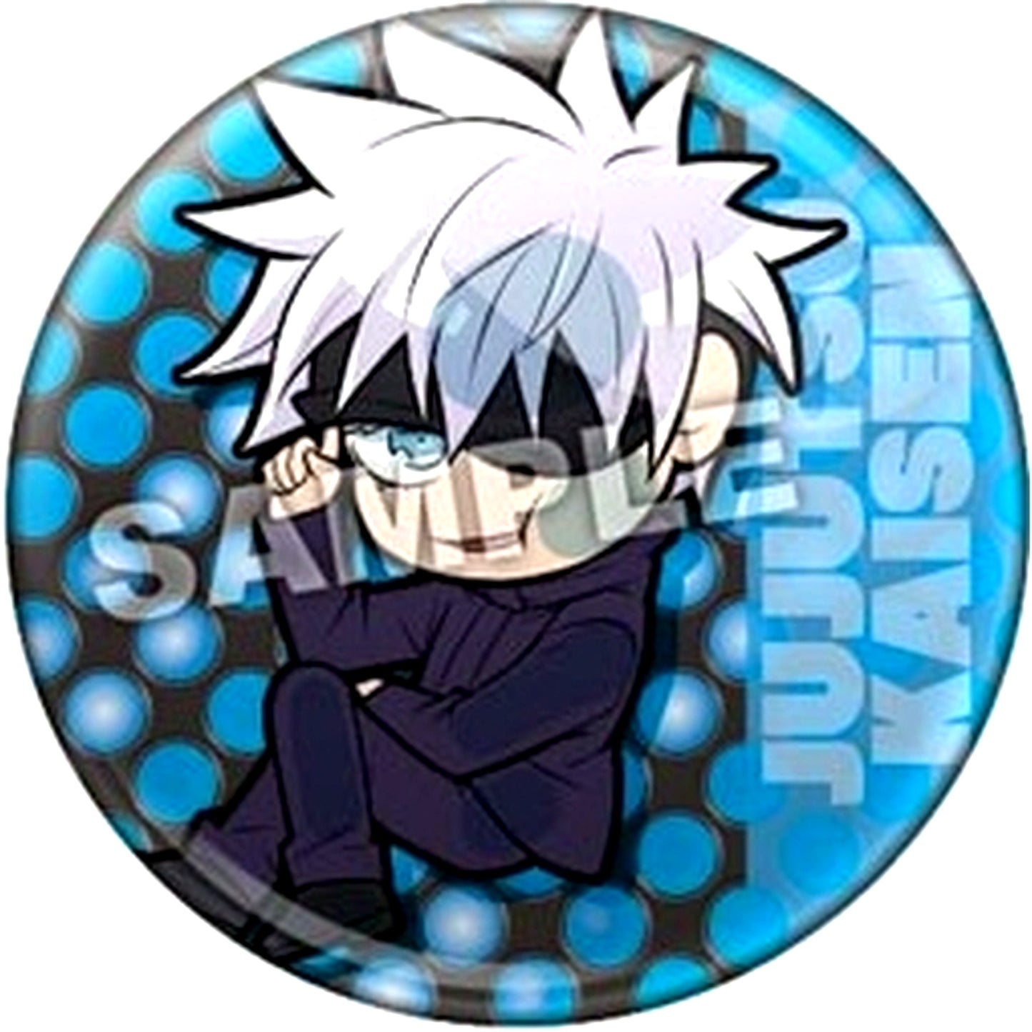 Satoru Gojo Pita! Deforme Jujutsu Kaisen Battle! Trading Button [USED]