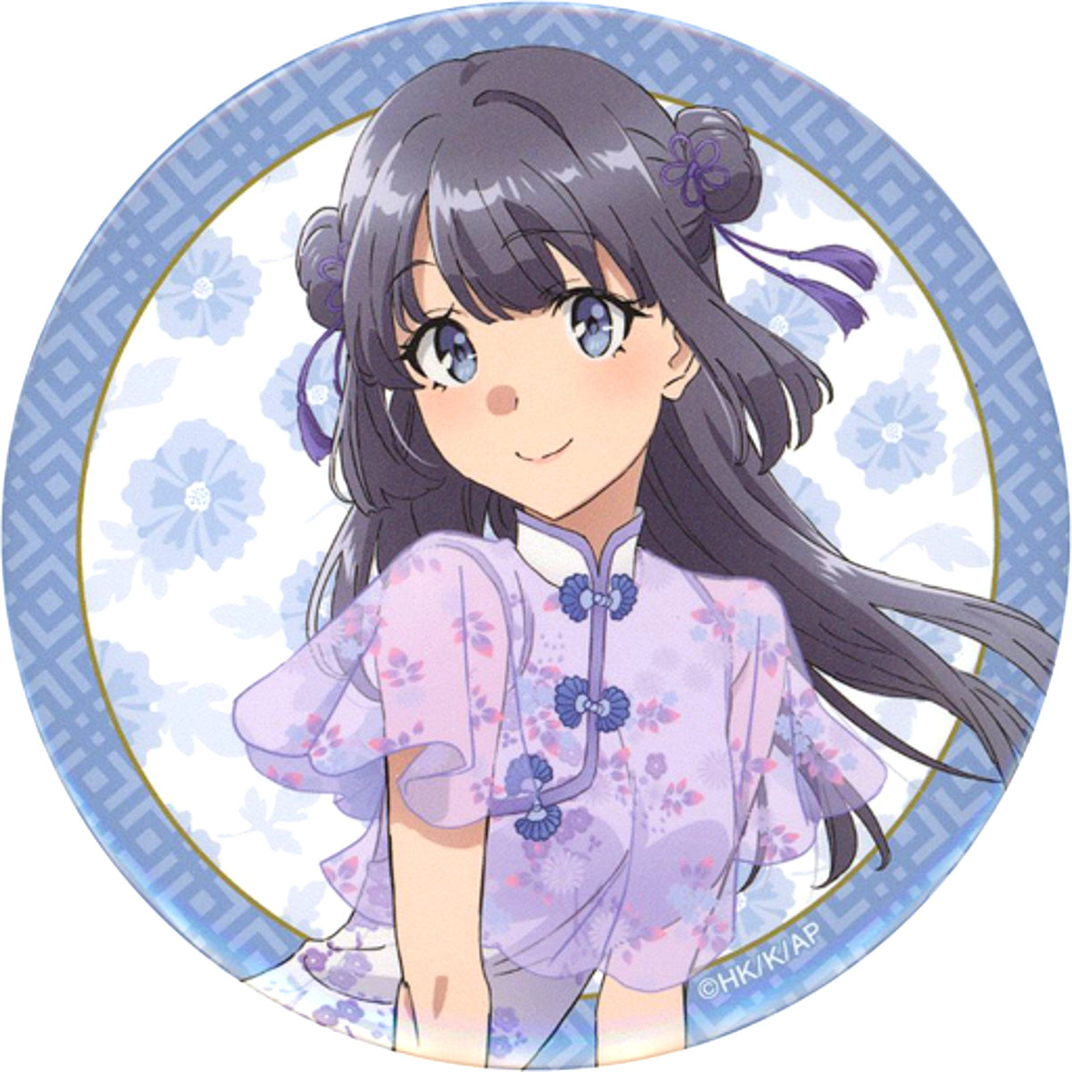 Shoko Makinohara China Dress Ver.B Rascal Does Not Dream of Bunny Girl Senpai Original Illustration Mai and Shoko One-Strike Button Collection with Winners [USED]