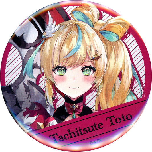 Tachitsute Toto Virtual YouTuber Nijisanji Button Welcome Goods [USED]