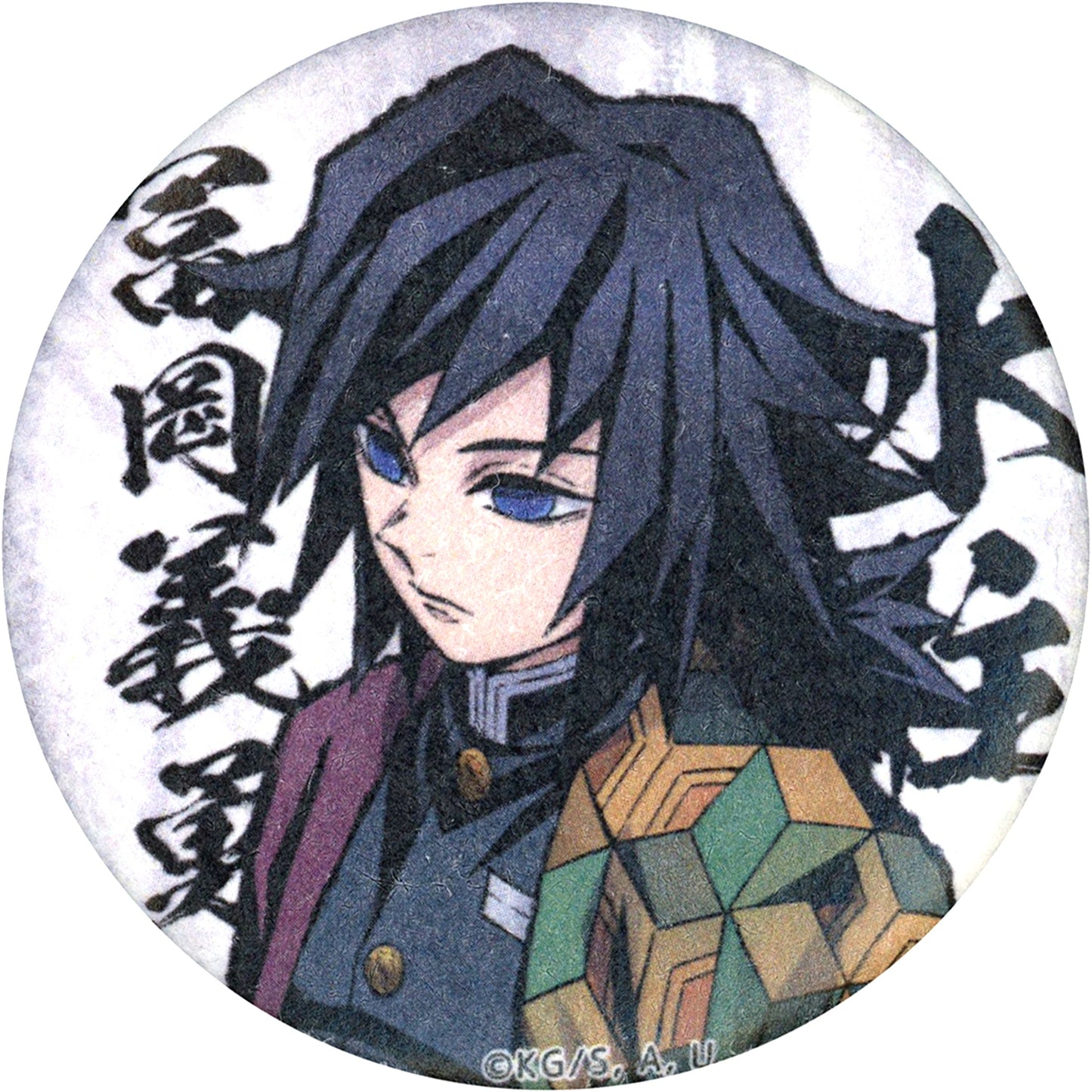 Giyu Tomioka Single Demon Slayer Hashira Meeting Butterfly Mansion Arc Washi Button [USED]