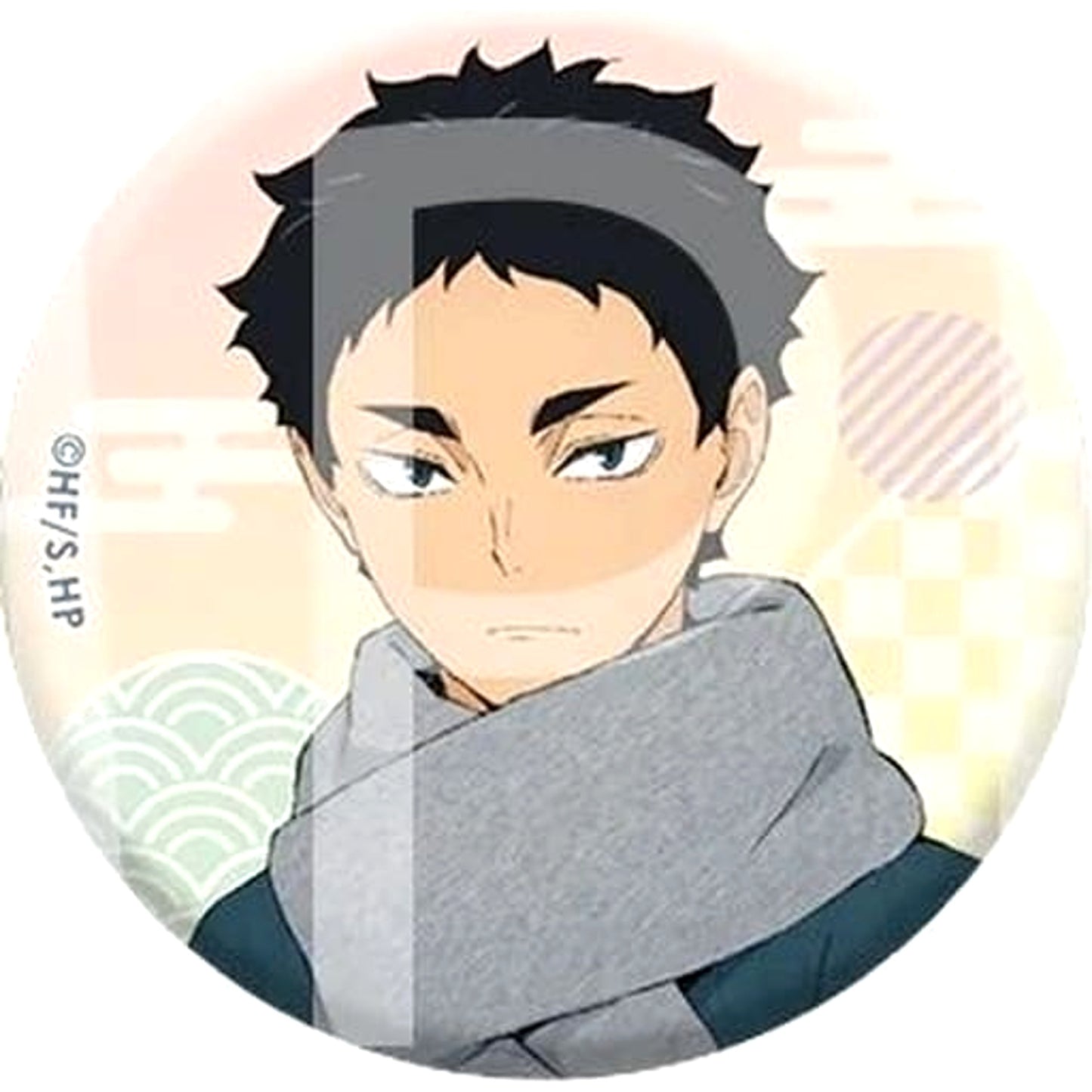 Keiji Akaashi Haikyu!! Japanese Paper Style Random Button [USED]