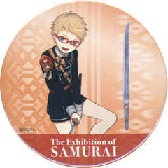 Touken Ranbu ONLINE Hakata Toshiro Can Badge Fukuoka City Museum Special Exhibition Mononofu no Bi no Keifu The Exhibition of Samurai Limited Buttons [USED]