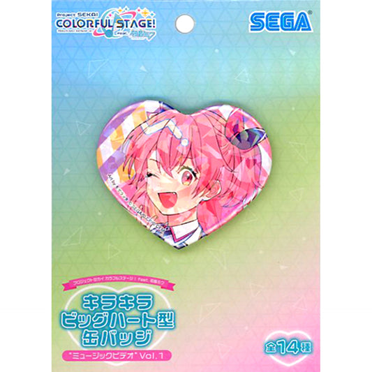 Airi Momoi Project SEKAI Colorful Stage! feat. Hatsune Miku Glittering Big Heart Shape Button Music Video Vol.1 [USED]