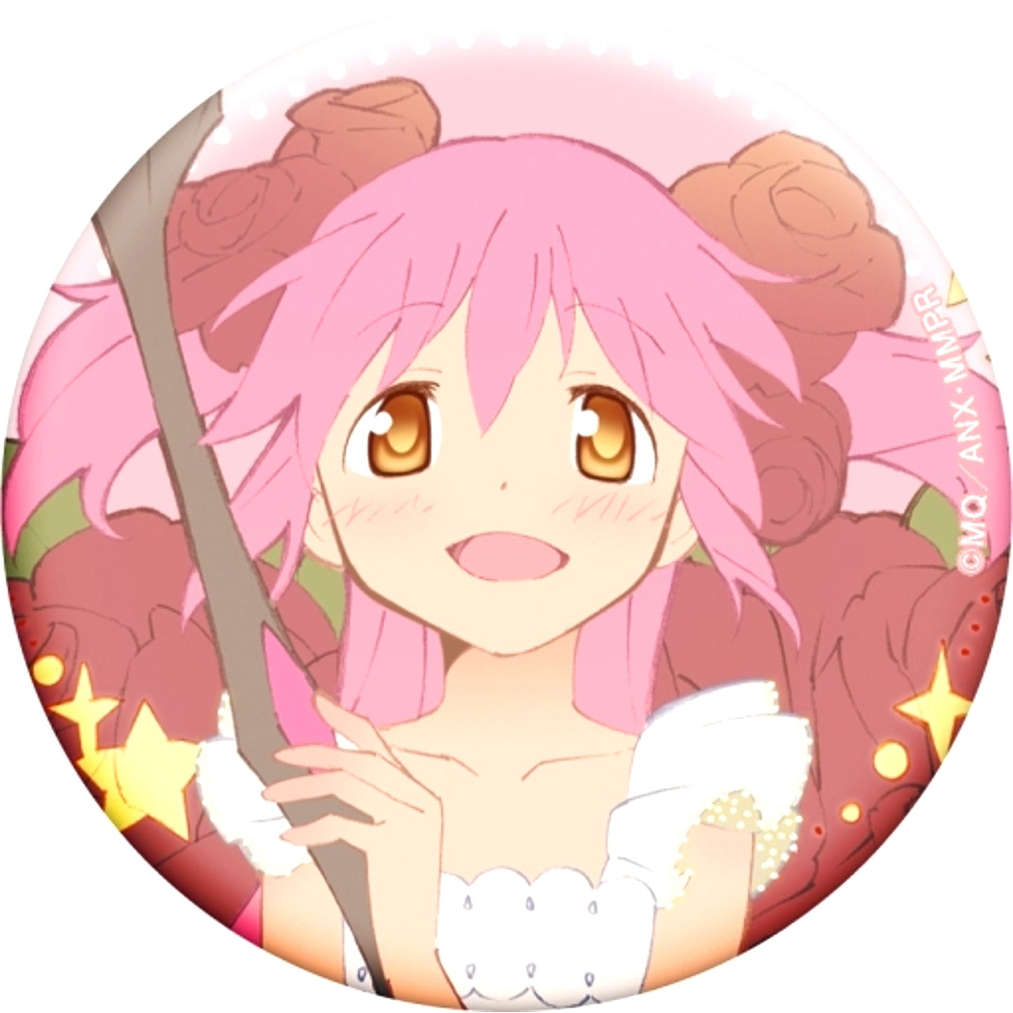 Madoka Kaname Puella Magi Madoka Magica Character Badge Collection Flower [USED]