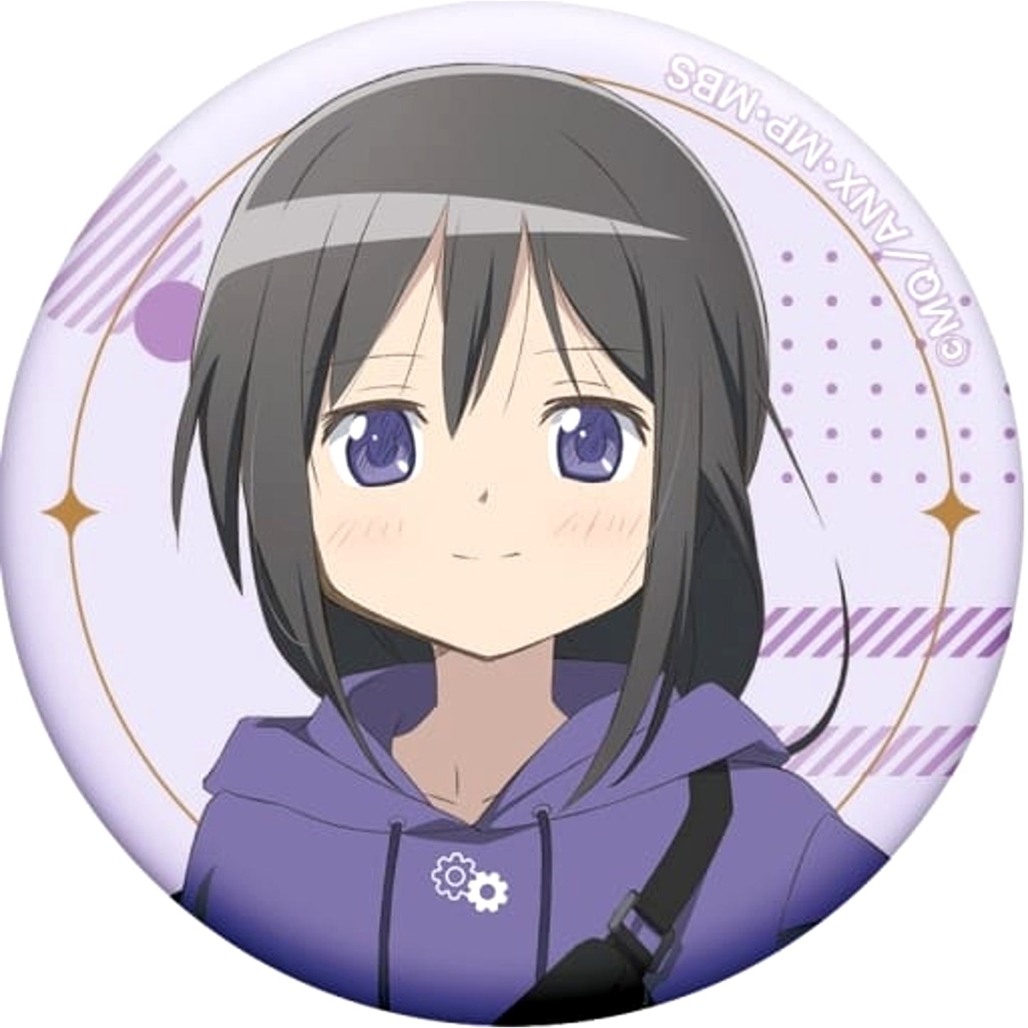 Homura Akemi Puella Magi Madoka Magica Character Button Collection Hoodie [USED]