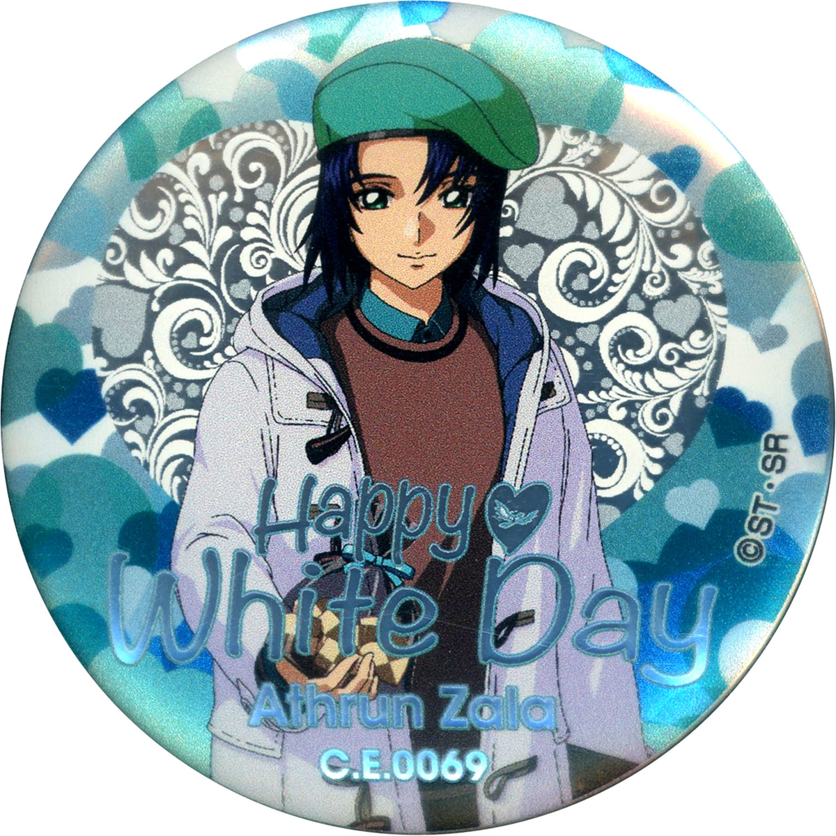Athrun Zala Mobile Suit Gundam SEED Valentine and White Day Fair C.E.0069 Ver. Magnet Badge St.WD C.E.0069 [USED]