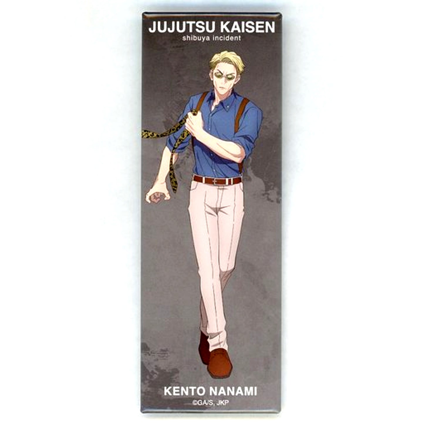 Kento Nanami Vertical Design Jujutsu Kaisen Grand Exchange Exhibition Second Half Shibuya Incident at baseyard tokyo Trading Square Long Button [USED]