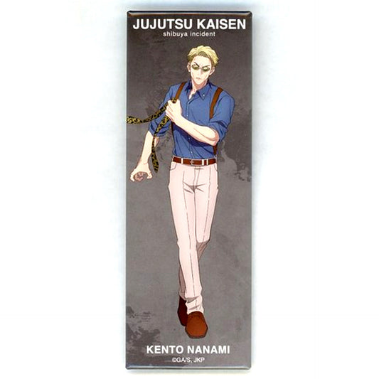 Kento Nanami Vertical Design Jujutsu Kaisen Grand Exchange Exhibition Second Half Shibuya Incident at baseyard tokyo Trading Square Long Button [USED]