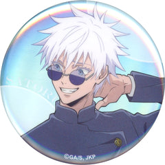 Jujutsu Kaisen Satoru Gojo Aurora Newly Drawn Trading Badge Kaigyoku Gyokusetsu JF2024 Ver. Jump Festa 2024 Limited Buttons [USED]