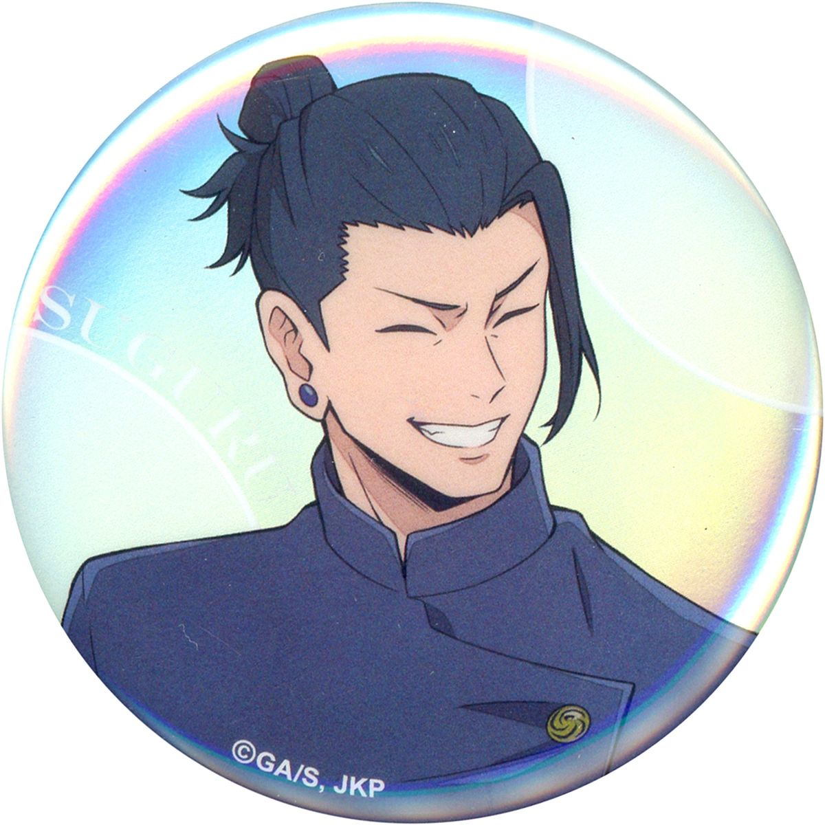 Suguru Geto Aurora Jujutsu Kaisen Hidden Inventory/Premature Death Illustration Trading Button JF2024 Ver. Jump Festa 2024 Goods [USED]