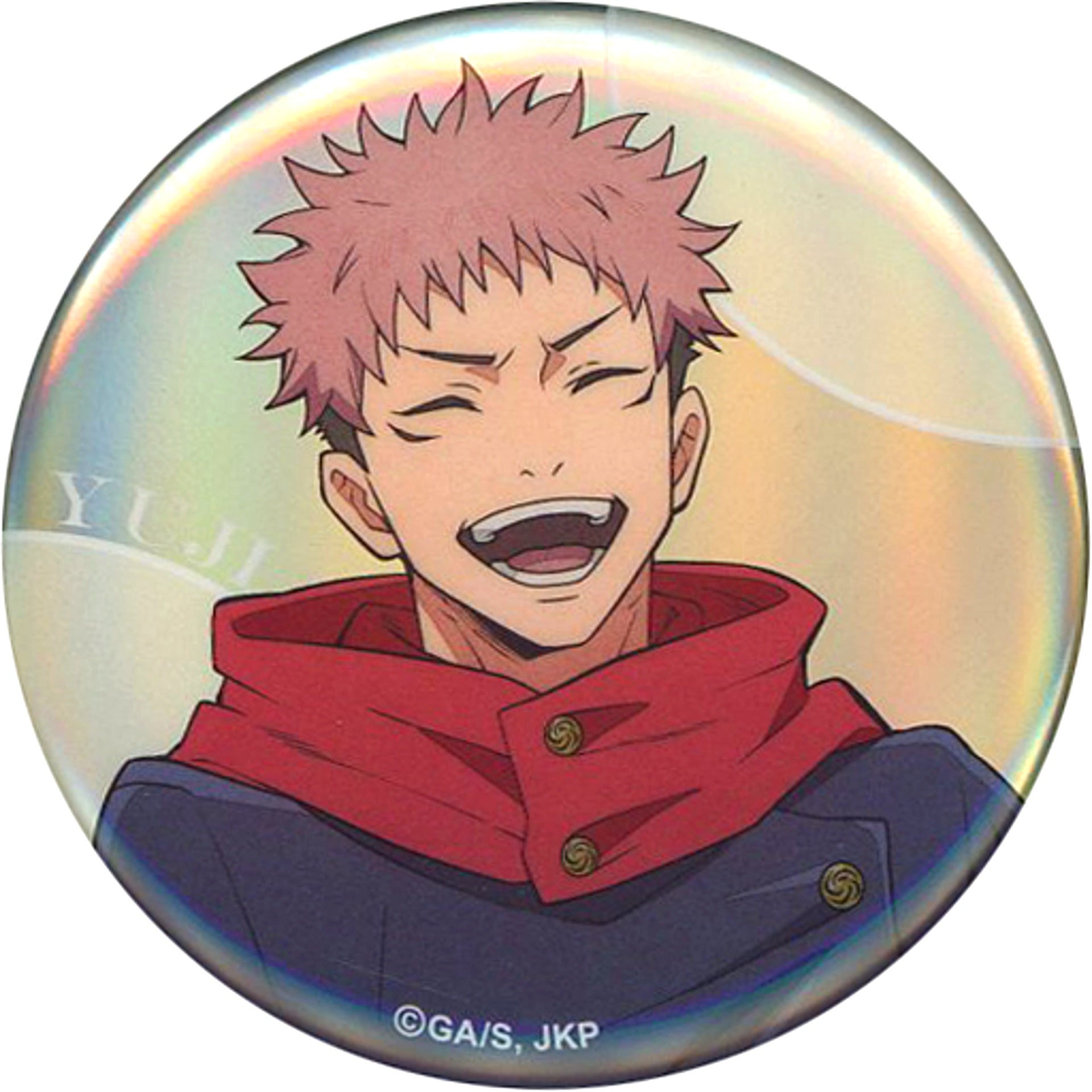 Yuji Itadori Aurora Jujutsu Kaisen Shibuya Incident Drawn Trading Button JF2024 Ver. Jump Festa 2024 [USED]