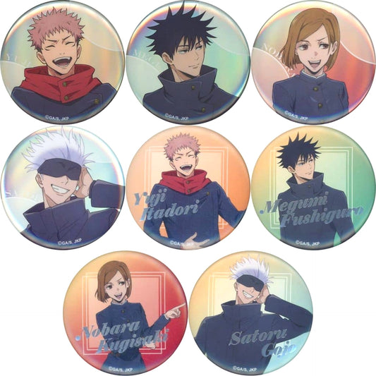Satoru Gojo & Others Jujutsu Kaisen All 8 Types Set Newly Drawn Trading Badge Shibuya Incident JF2024 Ver. Jump Festa 2024 Limited [USED]