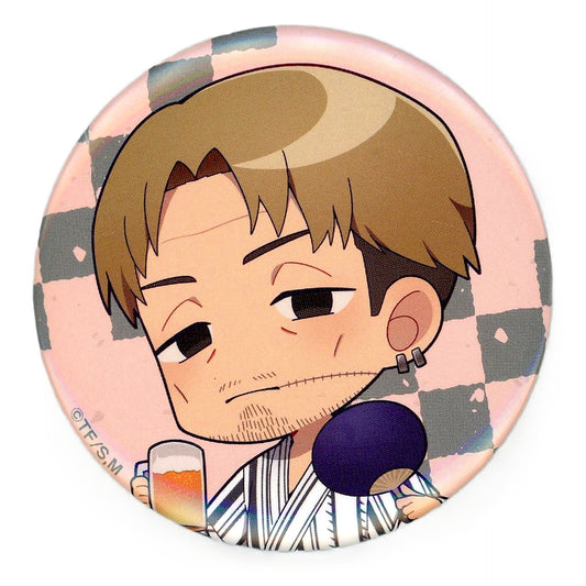 Chainsaw Man Kishibe Trading Can Badge Mini Character Ver. Gokurakuyu RAKU SPA Devil Hunter's Holiday Limited Buttons [USED]