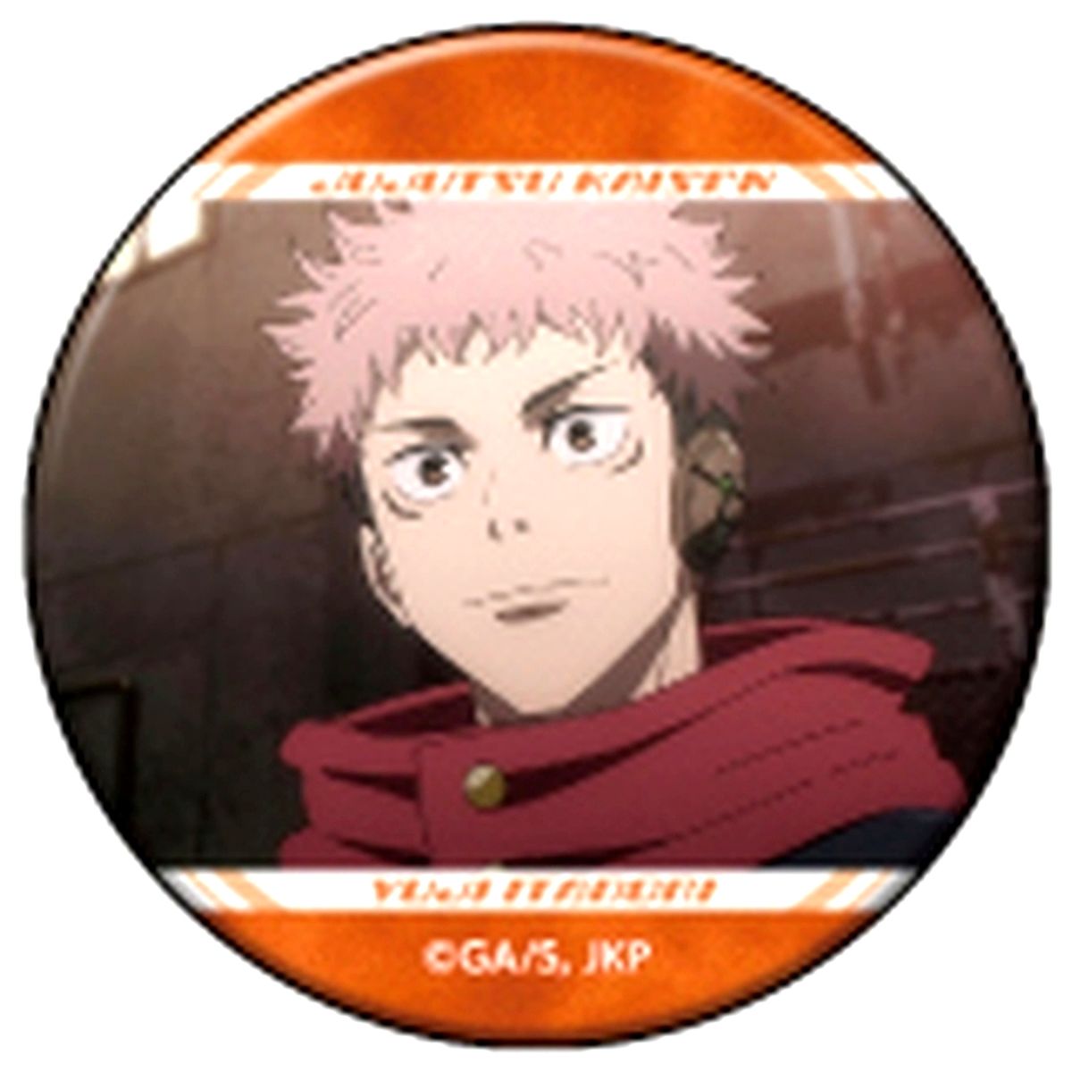 Yuji Itadori D. Jujutsu Kaisen Season 2 Shibuya Incident Chara Badge Collection Button [USED]