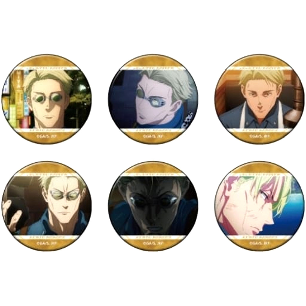 Jujutsu Kaisen Season 2 Kento Nanami Character Badge Collection Kento Nanami All 6 Types Set Buttons [USED]