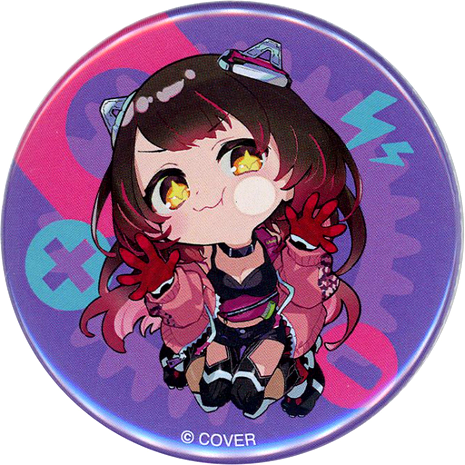 Robocosan hololive Purple Background Random Button Virtual YouTuber Birthday Commemorative 2023 [USED]