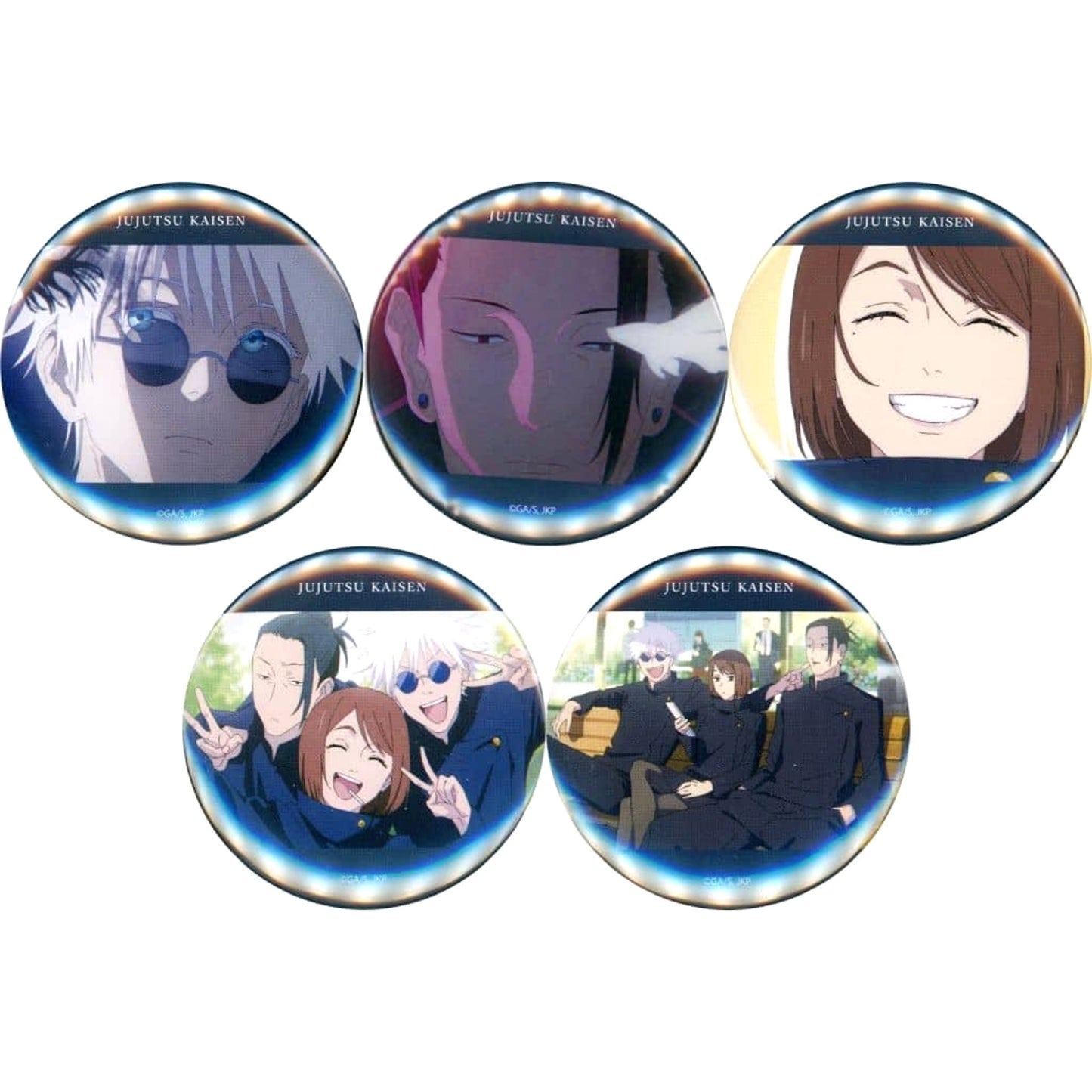 Suguru Getou & Others Jujutsu Kaisen: Hidden Inventory/Premature Death All 5 Types Set Button Mappa Tsutaya Limited [USED]
