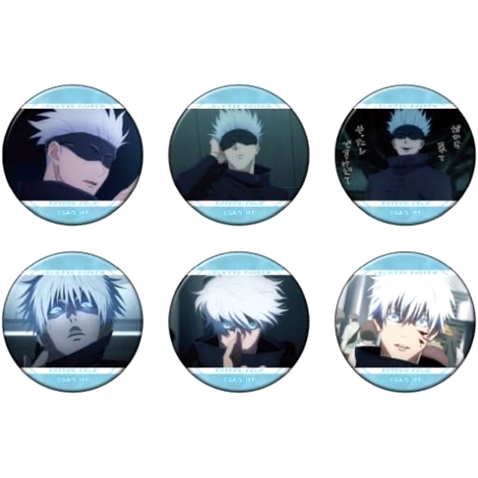 Jujutsu Kaisen Season 2 Satoru Gojo Character Badge Collection Satoru Gojo All 6 Types Set Buttons [USED]
