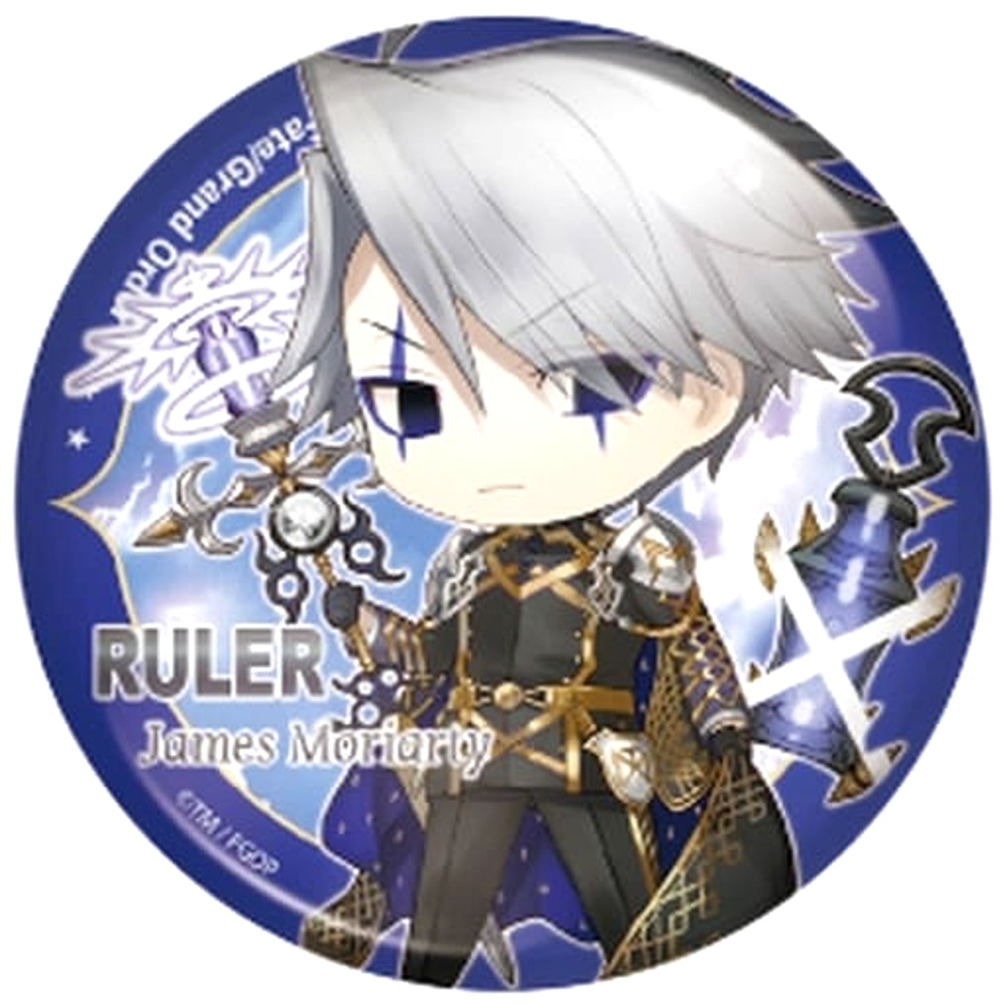Fate/Grand Order Ruler/James Moriarty Charatoria Can Buttons [USED]