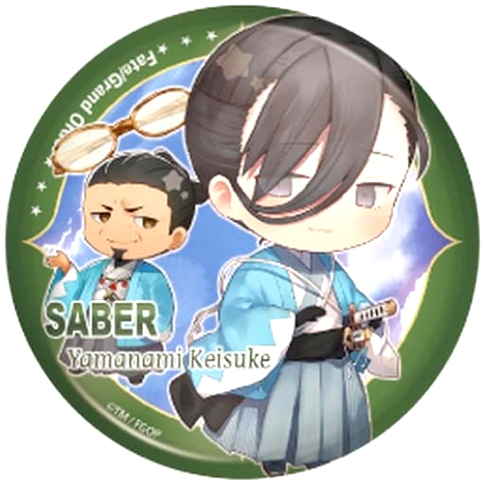 Fate/Grand Order Keisuke Yamanami Saber Charatoria Can Badge Vol.11 [USED]