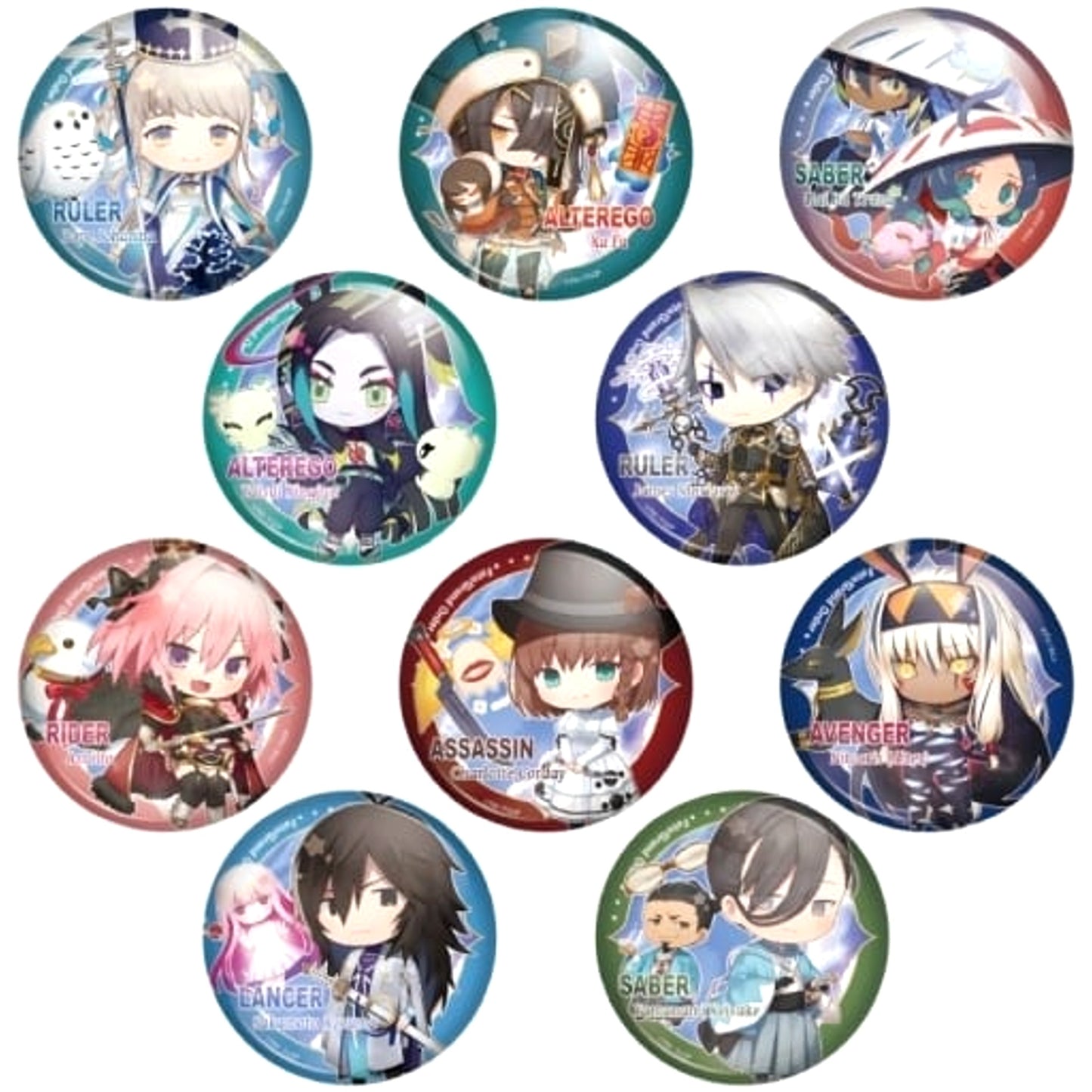 Ruler/High Priestess Johanna & Others Fate/Grand Order All 10 Types Set Charatoria Can Vol.11 [USED]