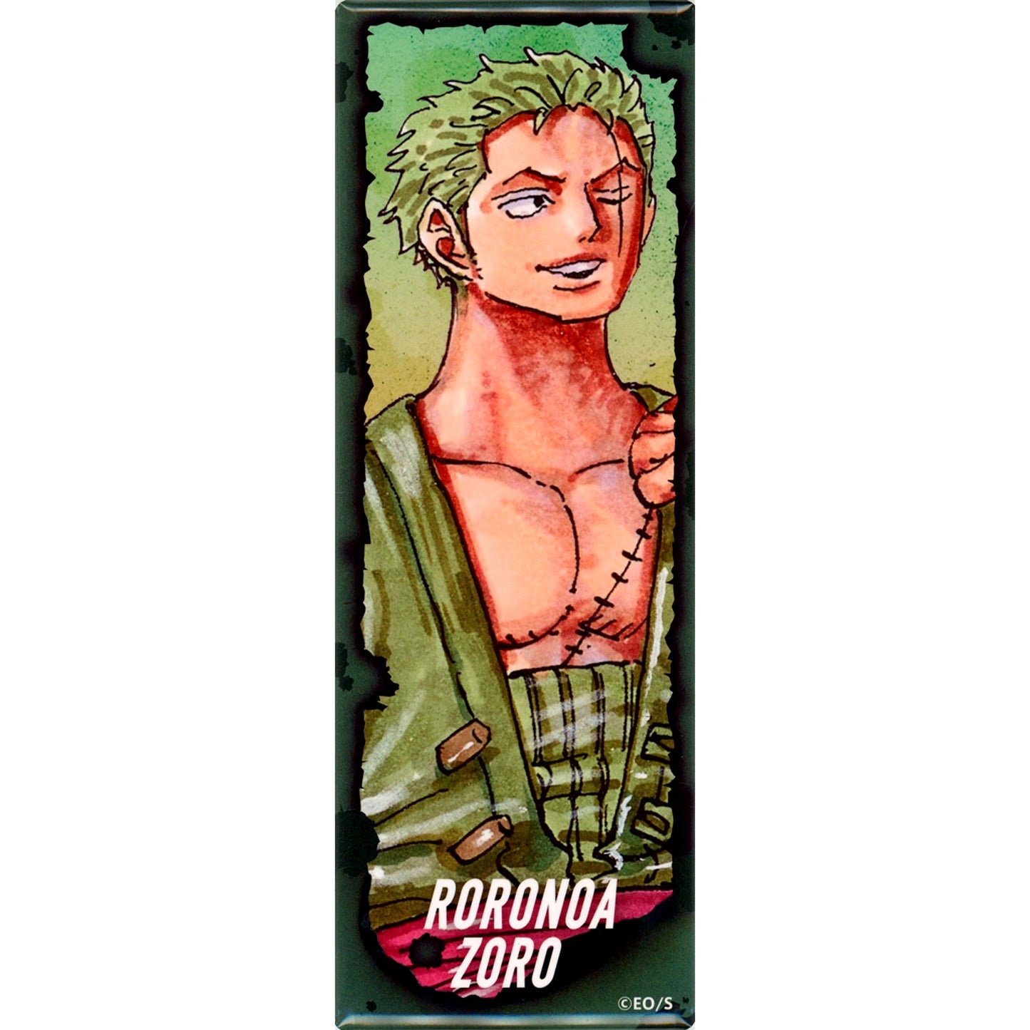 Roronoa Zoro One Piece Efuda Picture Card Button Collection [USED]