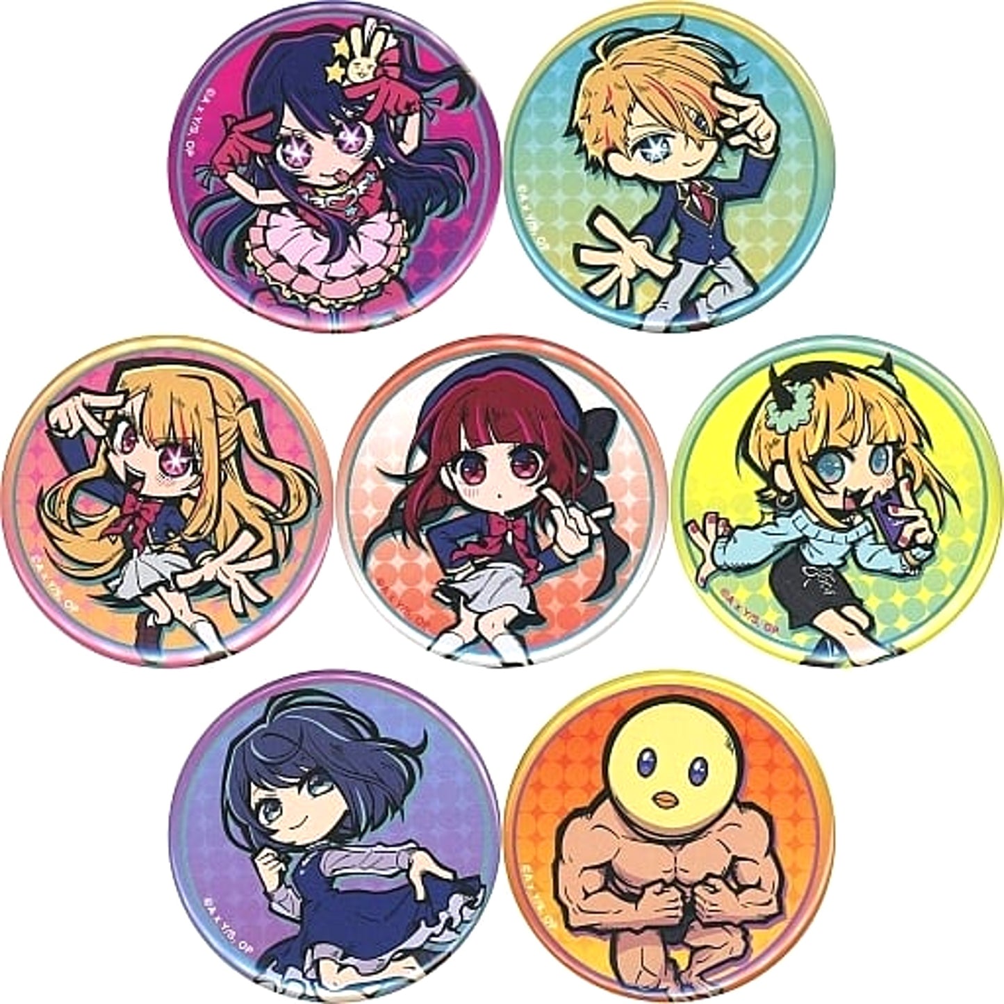 Aquamarine Hoshino & Others Oshi No Ko All 7 Types Set Etoon Random Button [USED]
