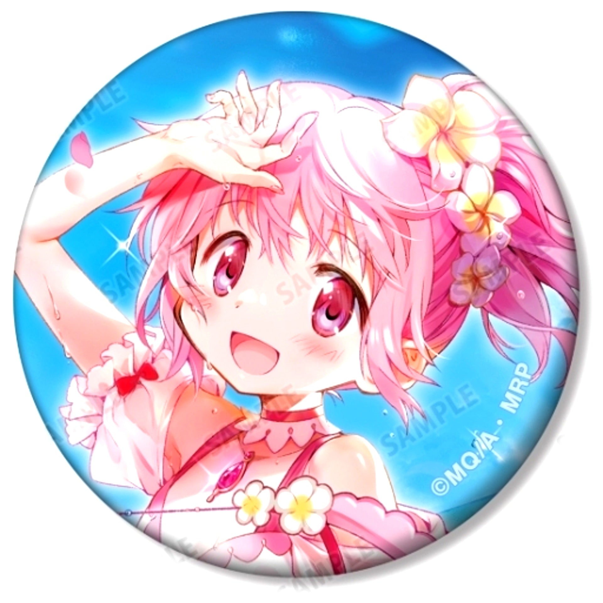 Madoka Kaname Magia Record Puella Magi Madoka Magica Side Story Trading Matte Button [USED]