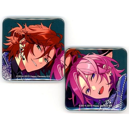 Double Face Ensemble Stars!! Set of 2 Idol Square Button Set animate Limited Cd Album Series Trip Double Face Paid Benefits [USED]