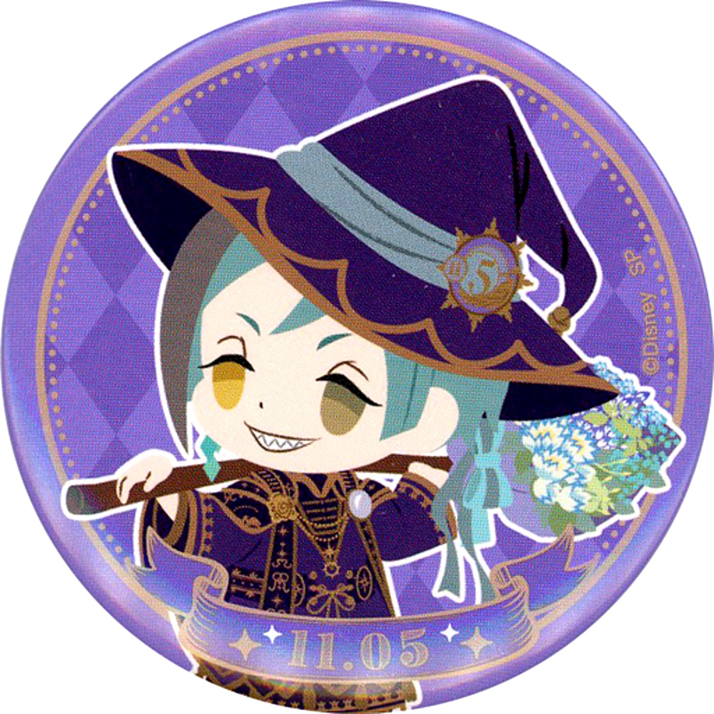 Single Item Floyd Leech Button Birthday 3rd Disney Twisted Wonderland Acrylic Panel and Button Set Birthday 3rd [USED]