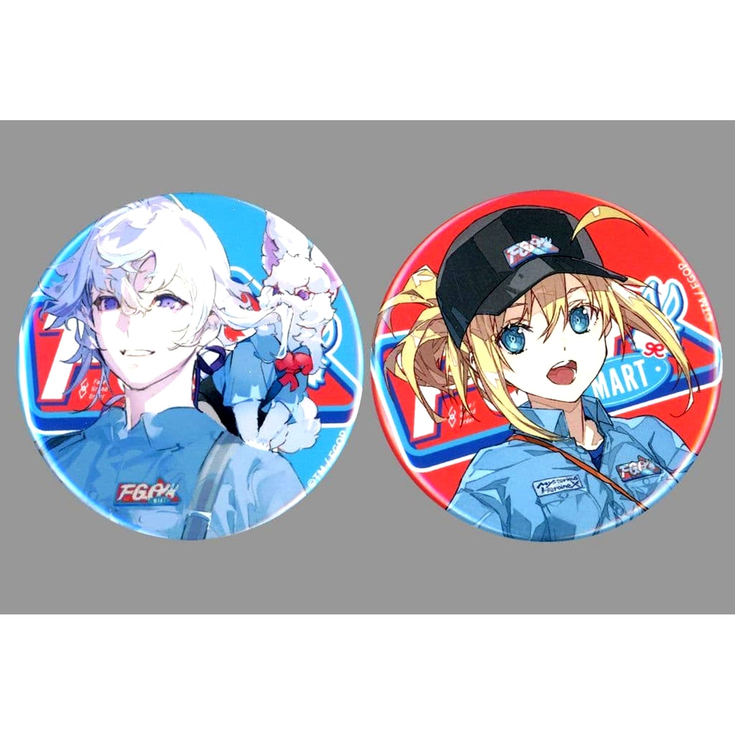 Fate/Grand Order Merlin and Mysterious Heroine X Can Badge Set FGO MART [USED]