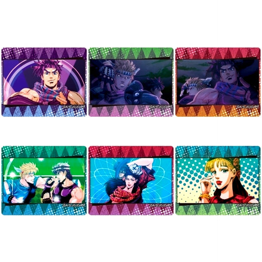 Set of 6 JoJo's Bizarre Adventure The Animation Scene Shot Acrylic Badge Collection OP Ver. Vol. 2 [USED]
