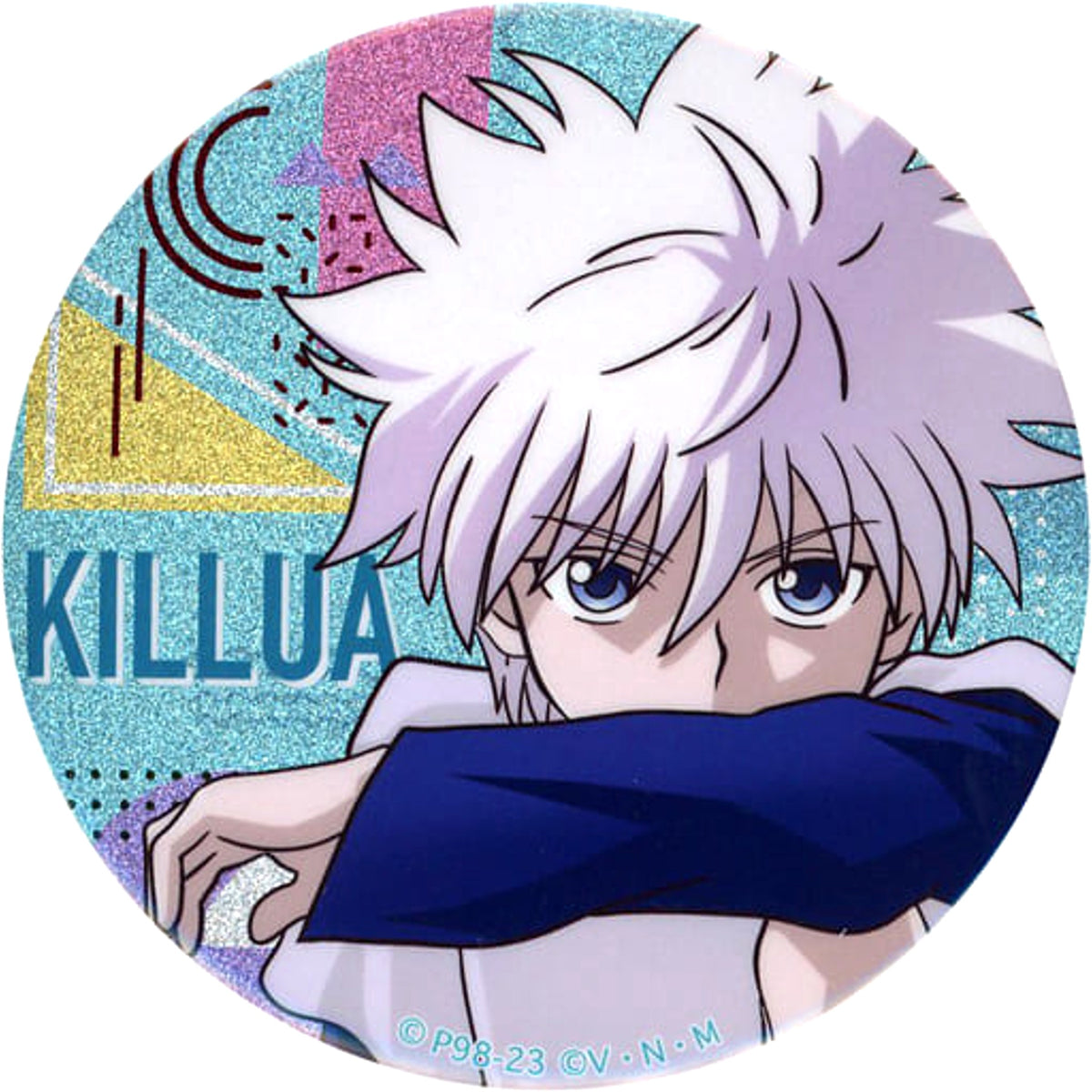 Hunter x Hunter Killua Zoldyck Sitting Glitter Can Badge Vol.3 Jump Shop Limited Buttons [USED]