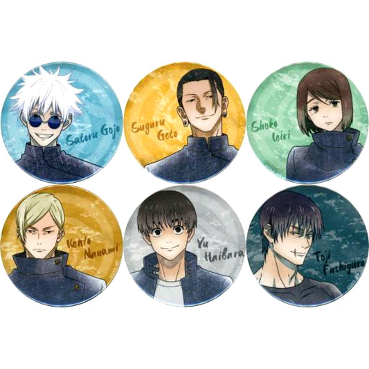 Set of 6 Jujutsu Kaisen Hidden Inventory Premature Death Button Collection +75 Emo Deco Ver. [USED]