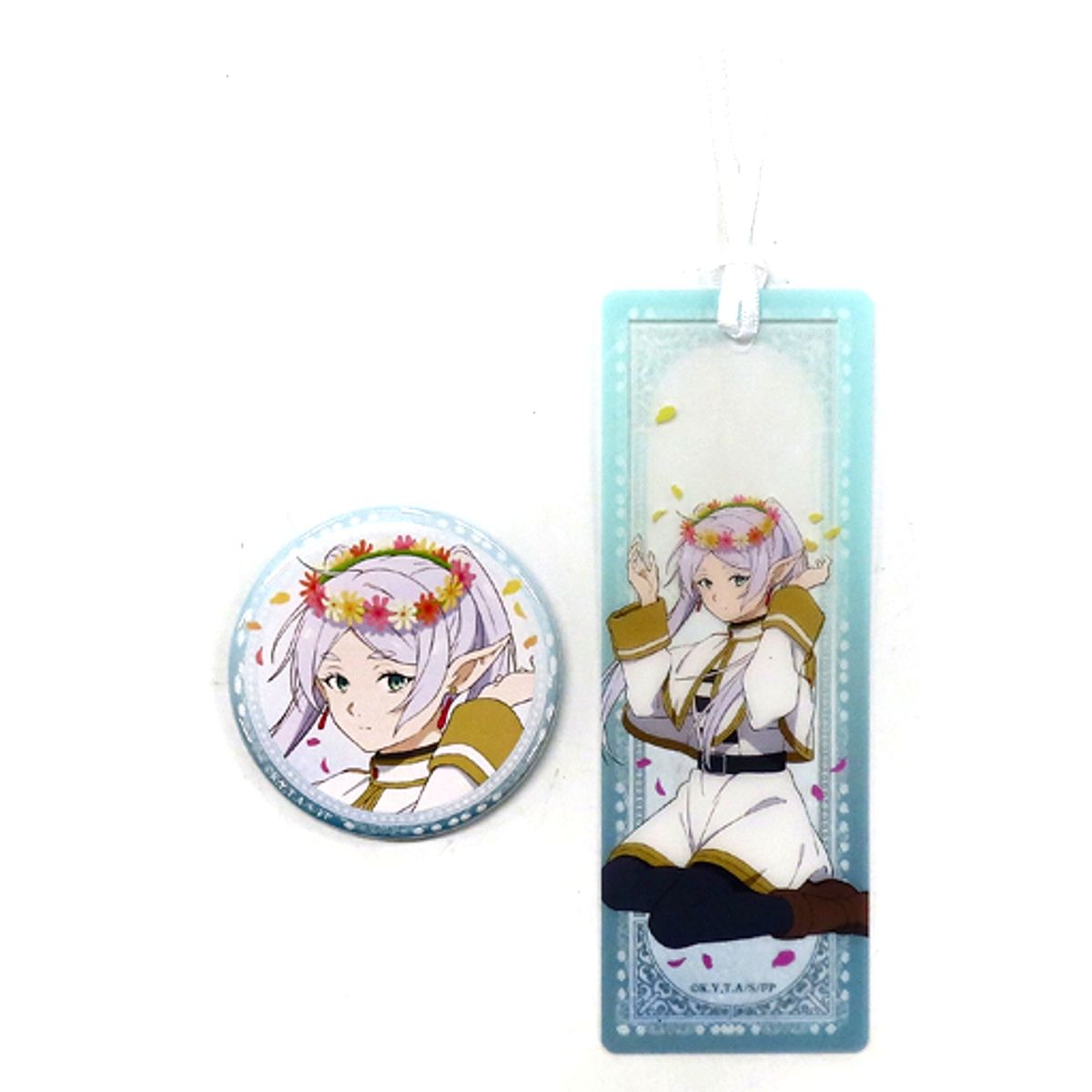 Frieren Flower Frieren: Beyond Journey's End Webkuji H Prize Button and Bookmark Set [USED]
