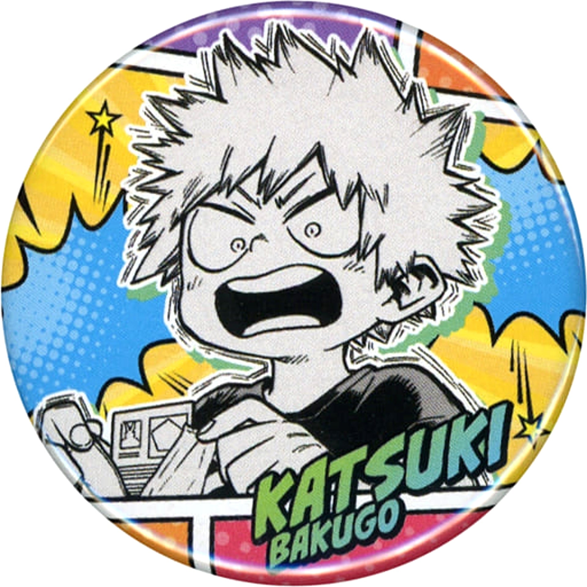 My Hero Academia Katsuki Bakugo Card Collection Can Badge Petite Childhood Buttons [USED]