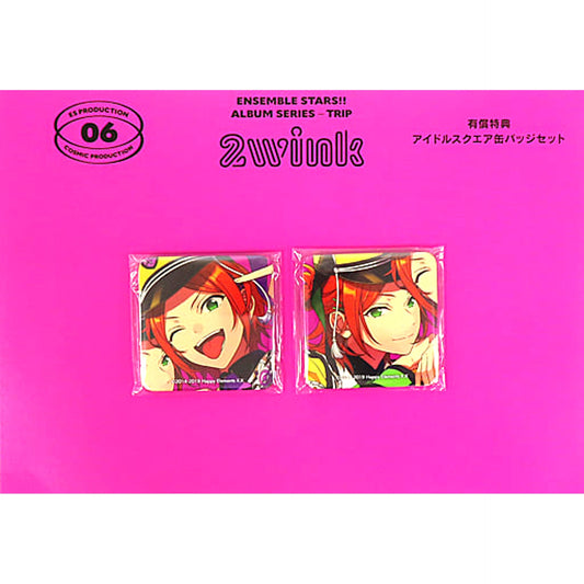 2wink Ensemble Stars!! Idol Square Button Set animate ES!! Store Limited CD Album Series Trip 2Wink Paid Benefits [USED]